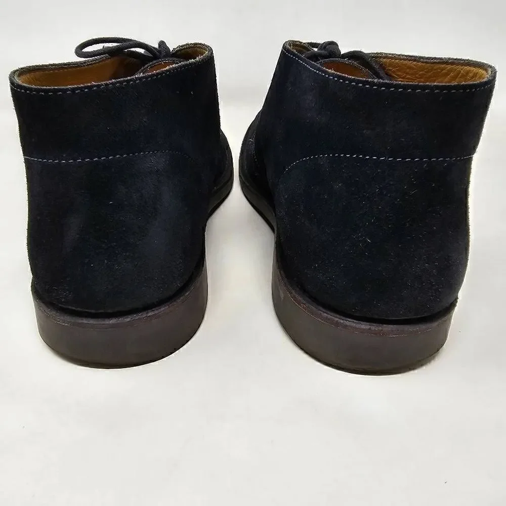 BROOKS BROTHERS MADE IN ITALY BLUE SUEDE LEATHER CHUKKA BOOTS MENS SIZE 13